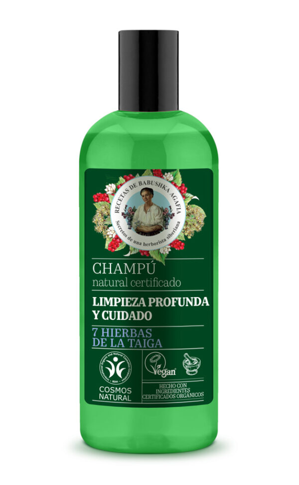 Champú natural certificado limpieza profunda y cuidado - 260 ml