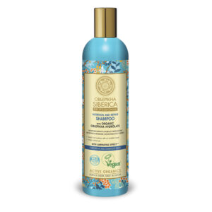 Champú con hidrolato de espino amarillo orgánico para cabello débil y dañado, Nutrición y Reparación - 400 ml