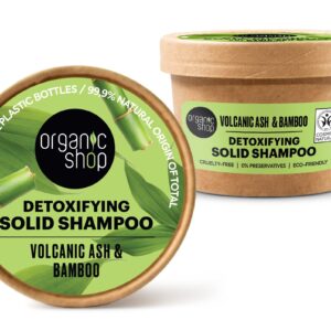 CHAMPÚ SÓLIDO DETOXIFICANTE CENIZAS VOLCÁNICAS Y BAMBÚ - 60 gr