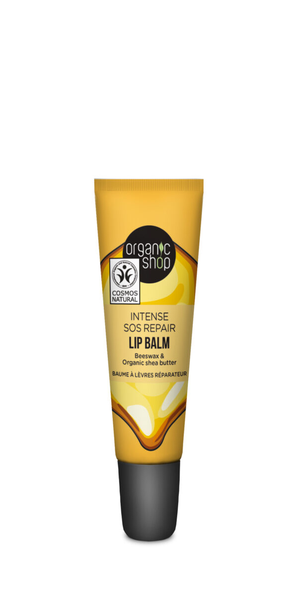BÁLSAMO LABIAL SOS REPARADOR CON CERA DE ABEJAS Y MANTECA DE KARITÉ, 10 ML - 12 ml